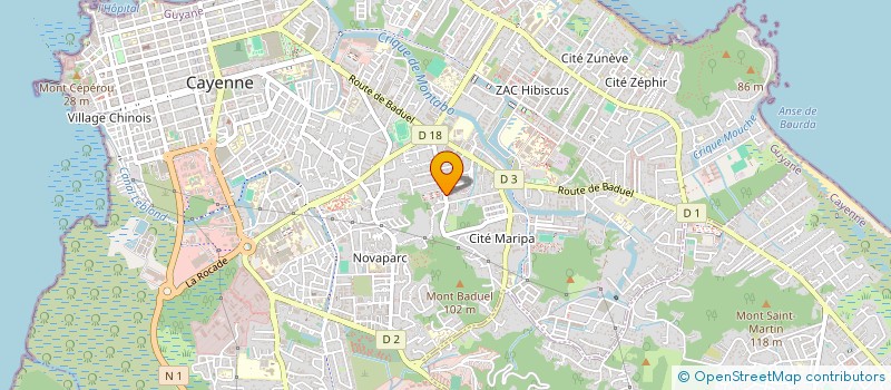 localisation de l'entreprise ALHEDICAS  CAYENNE