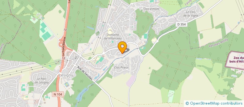 localisation de l'entreprise ALHENA  LESIGNY