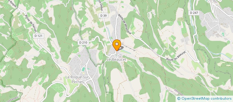 localisation de l'entreprise ALHENA  LE BEAUCET