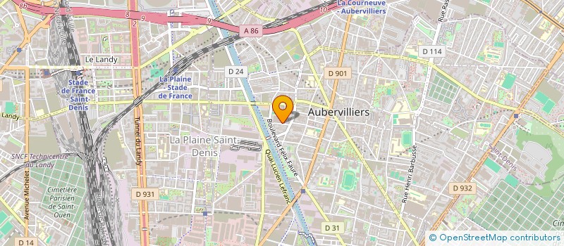 localisation de l'entreprise ALHER à AUBERVILLIERS