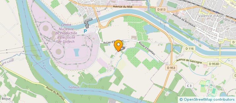 localisation de l'entreprise ALHLOU  GOLFECH