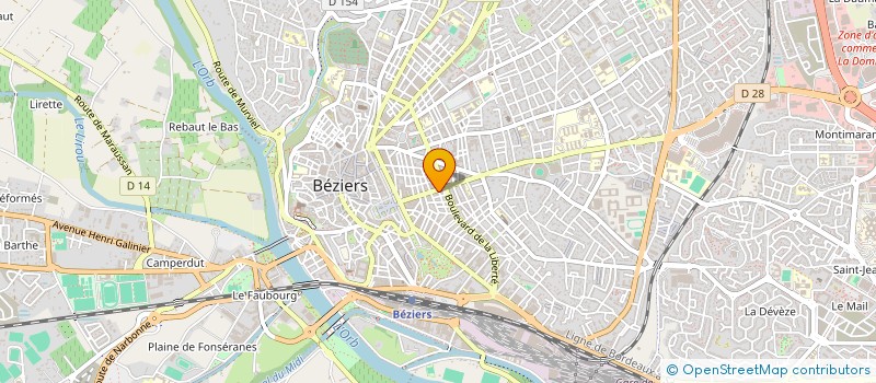 localisation de l'entreprise ALHOA à BEZIERS
