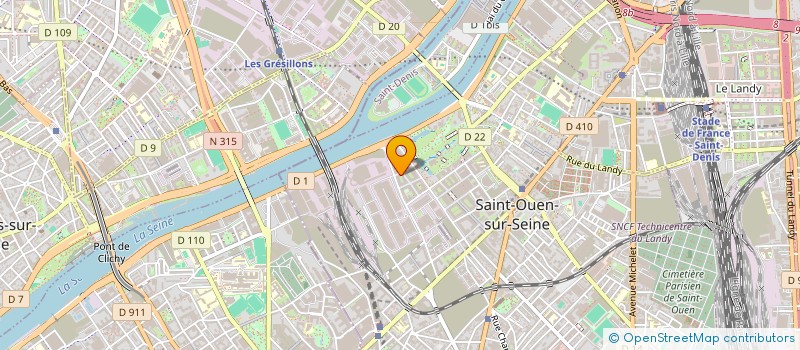 localisation de l'entreprise ALHOA à SAINT-OUEN-SUR-SEINE