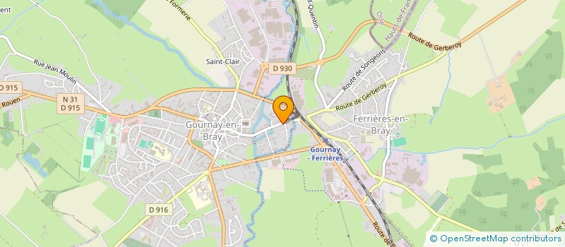 localisation de l'entreprise ALHOMME P ET ALHOMME C à GOURNAY-EN-BRAY