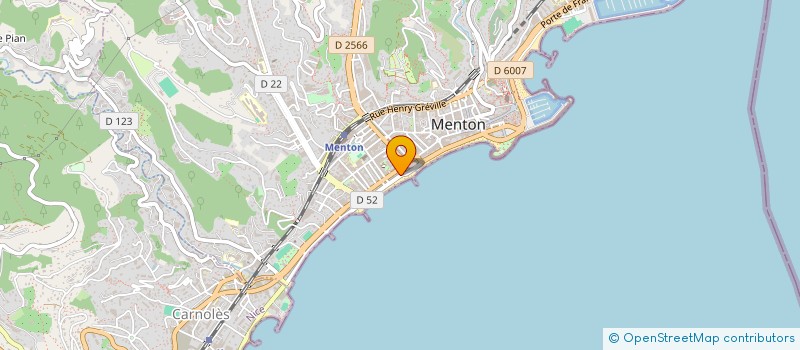 localisation de l'entreprise ALHU à MENTON