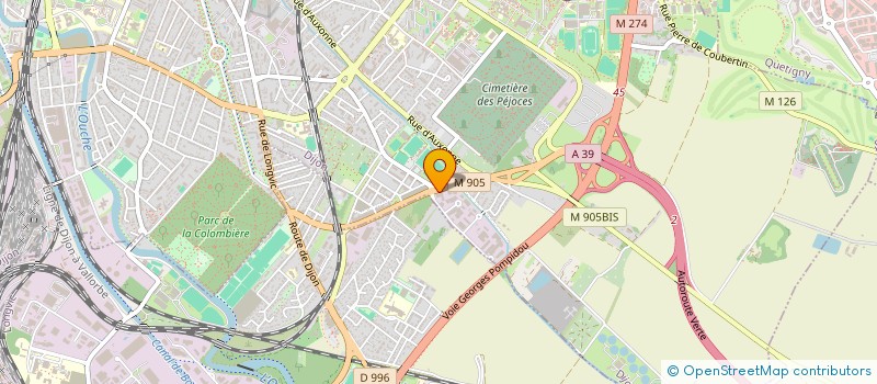 localisation de l'entreprise ALHUGO à DIJON