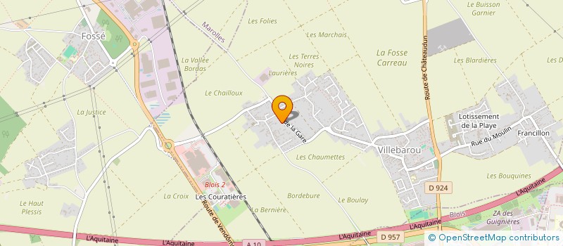 localisation de l'entreprise ALHUR  VILLEBAROU