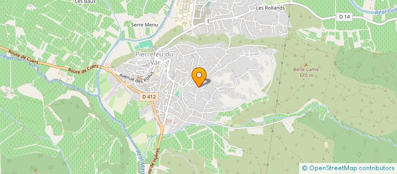 localisation de l'entreprise ALHYELA  PIERREFEU-DU-VAR