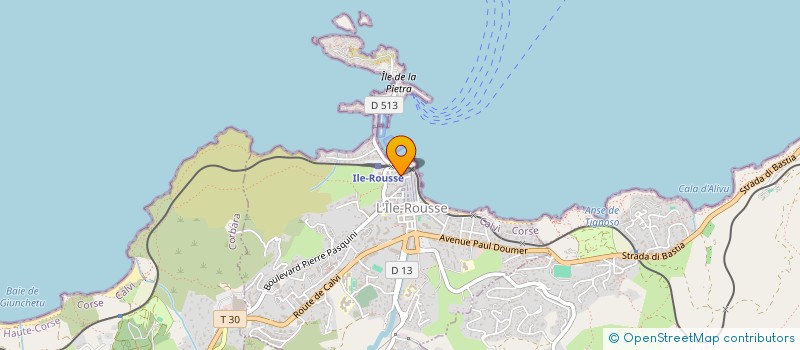 localisation de l'entreprise ALI à L'ILE ROUSSE