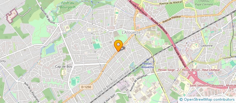 localisation de l'entreprise ALI  PESSAC