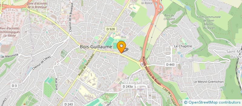 localisation de l'entreprise ALI à BOIS-GUILLAUME