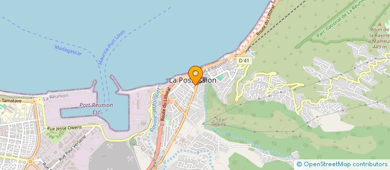 localisation de l'entreprise ALI à LA POSSESSION