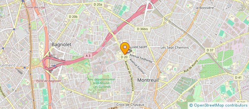 localisation de l'entreprise ALI à MONTREUIL