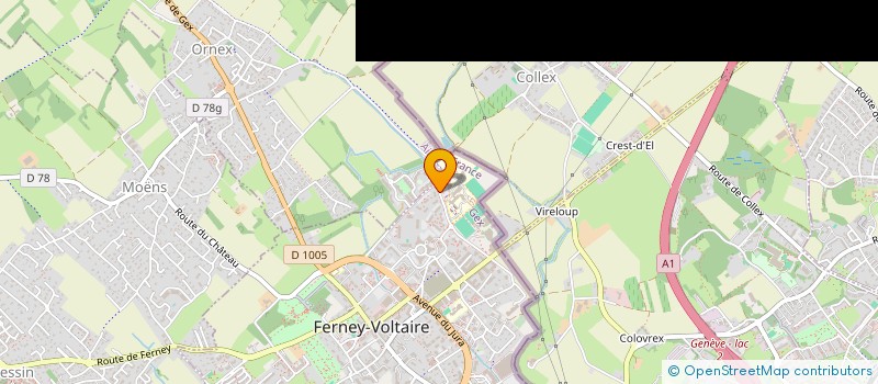 localisation de l'entreprise ALI à FERNEY-VOLTAIRE