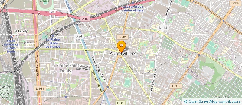 localisation de l'entreprise ALI-ABBAS à AUBERVILLIERS