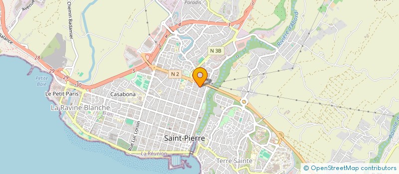 localisation de l'entreprise ALI AHMED à SAINT-PIERRE