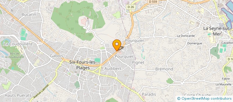 localisation de l'entreprise ALI BABA à SIX-FOURS-LES-PLAGES