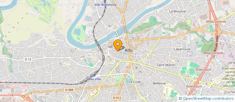 localisation de l'entreprise ALI BABA à ALBI