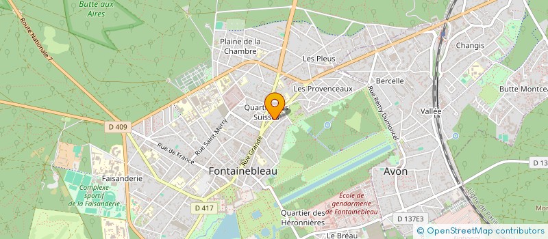 localisation de l'entreprise ALI BABA  FONTAINEBLEAU