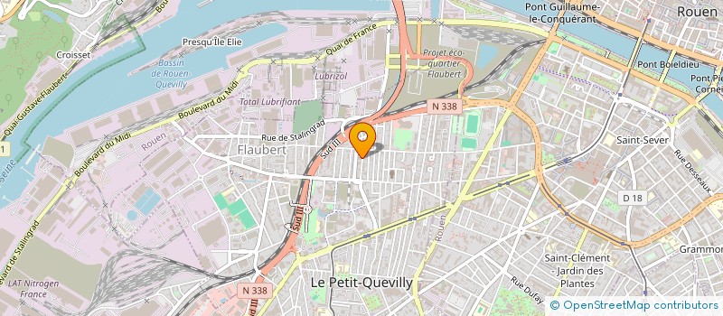 localisation de l'entreprise ALI BABA  LE PETIT-QUEVILLY