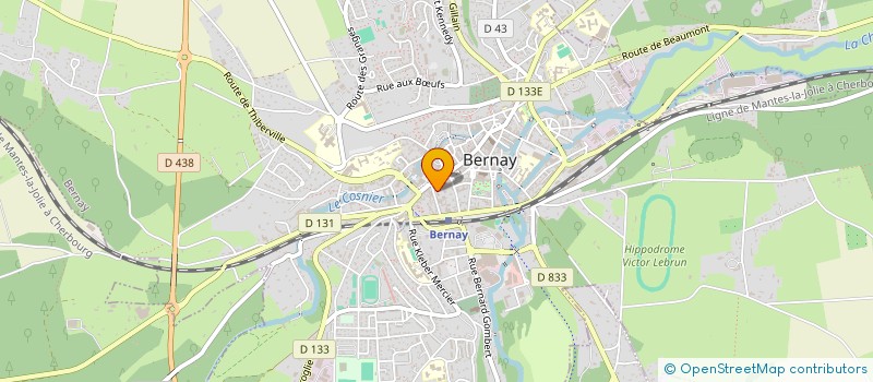 localisation de l'entreprise ALI BARBER  BERNAY