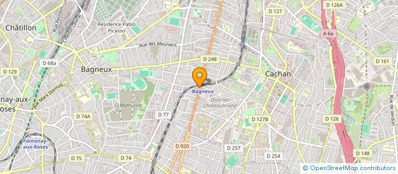 localisation de l'entreprise ALI BAZAR  BAGNEUX