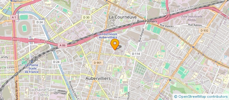 localisation de l'entreprise ALI CAFE à LA COURNEUVE