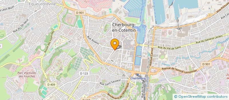 localisation de l'entreprise ALI COIFFURE  CHERBOURG-EN-COTENTIN