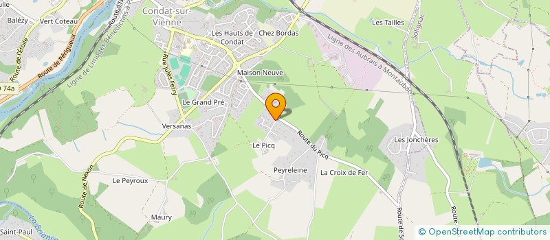 localisation de l'entreprise ALI-ENCE  CONDAT-SUR-VIENNE