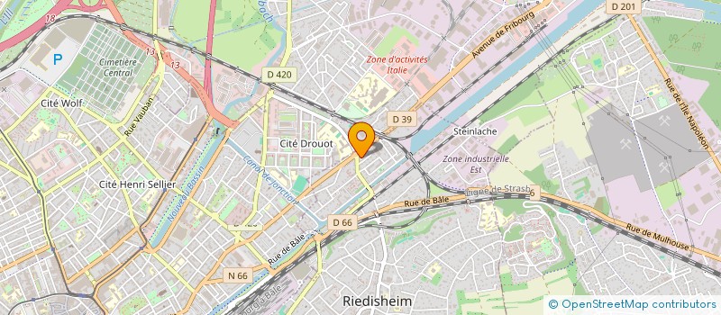 localisation de l'entreprise ALI  EVIN  ILLFURTH