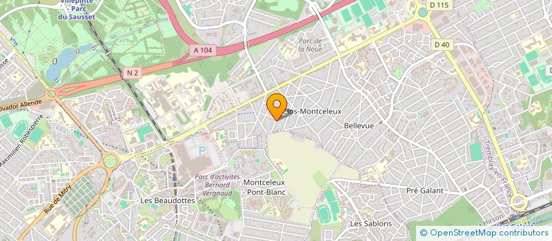 localisation de l'entreprise ALI LE KHMER  VILLEPINTE