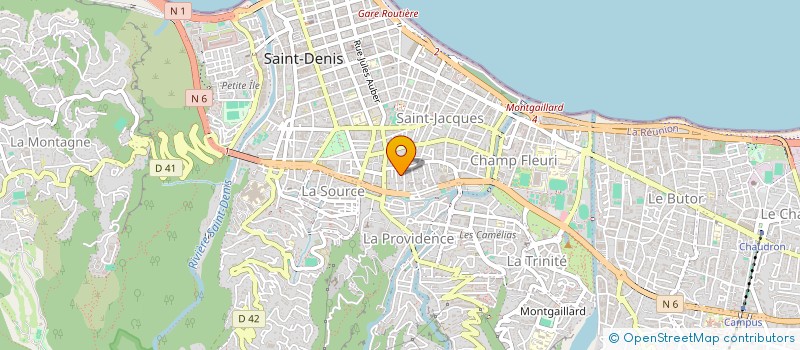 localisation de l'entreprise ALI-MAGAMOOTOO-YEN PON  SAINT DENIS