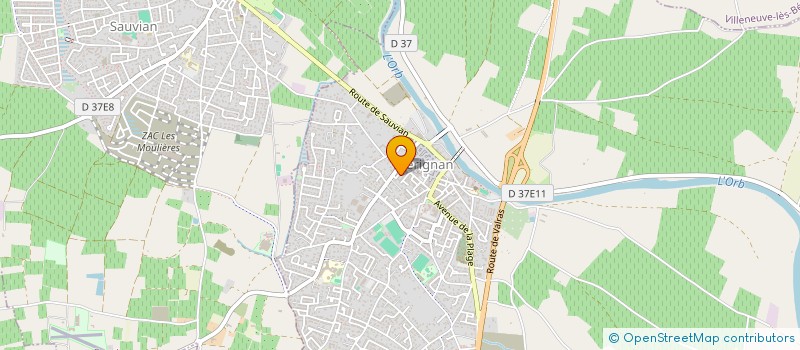 localisation de l'entreprise ALI'MENTATION  SERIGNAN