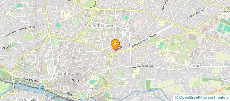 localisation de l'entreprise ALI PEINTURE à PAU