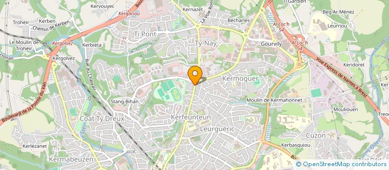 localisation de l'entreprise ALI'S à QUIMPER