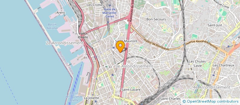localisation de l'entreprise ALI SALIMI TRANSPORT à MARSEILLE