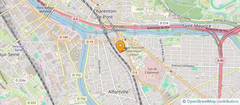 localisation de l'entreprise ALI TRANSPORTS à MAISONS-ALFORT