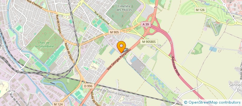 localisation de l'entreprise ALI'X SARL à DIJON