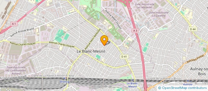 localisation de l'entreprise ALIA à LE BLANC-MESNIL