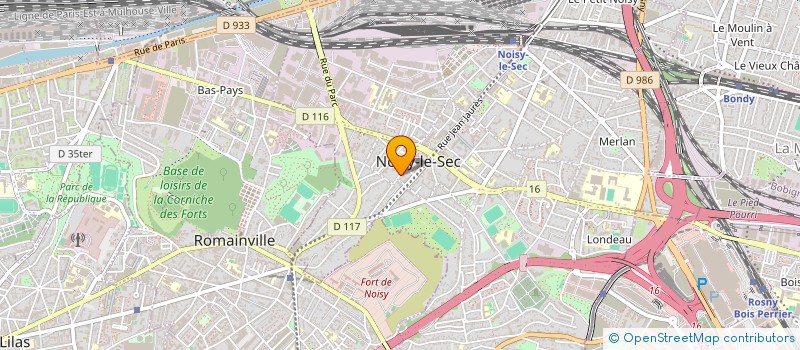 localisation de l'entreprise ALIA FRUITS à NOISY-LE-SEC
