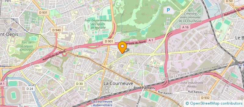 localisation de l'entreprise ALIA RENOVATION à LA COURNEUVE