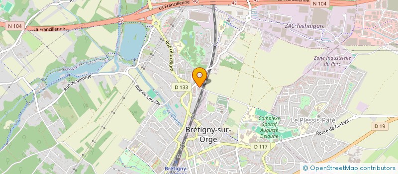 localisation de l'entreprise ALIA TRANSPORT à BRETIGNY-SUR-ORGE