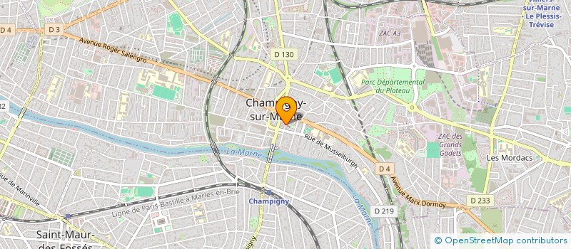 localisation de l'entreprise ALIA TRANSPORT à CHAMPIGNY-SUR-MARNE