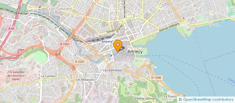 localisation de l'entreprise ALIACES PAYS DE SAVOIE à ANNECY