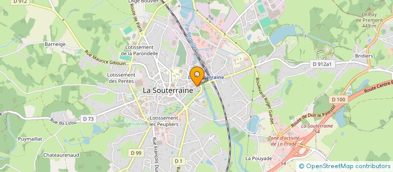 localisation de l'entreprise ALIAD-PRO  LA SOUTERRAINE