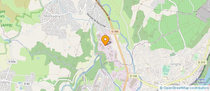 localisation de l'entreprise ALIAGE PLV  MONTAGNY