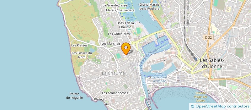 localisation de l'entreprise ALIAIS à LES SABLES D'OLONNE