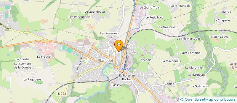 localisation de l'entreprise ALIALE  PLANCOET