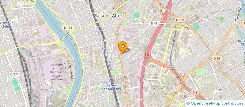 localisation de l'entreprise ALIAN-AIR INGENIERIE HVAC  MAISONS-ALFORT