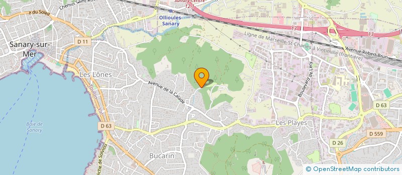 localisation de l'entreprise ALIANE CAMPING DES PLAYES à SIX-FOURS-LES-PLAGES